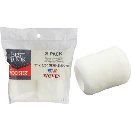 WOOSTER 3 in.Bl Woo Woven Cover, 2PK DR433-3